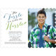 Blue and Green Tassle Photo Graduation Invitations Image 5 of 5